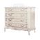 omo cassettiera DENISE 2 in legno massello bianco decape shabby chic camera da letto in stile provenzale vendita online.