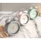 orologio con sveglia in stile nordico scandinavin in metallo shabby chic verde grigio rosa roma online 2